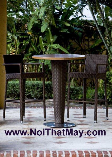 Bàn Ghế quầy Bar nhựa giả mây MT805 Bàn Ghế quầy Bar nhựa giả mây MT805