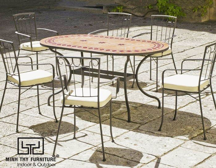 bàn ghế sắt 1568169878 ban ghe sat nghe thuat son tinh dien 2