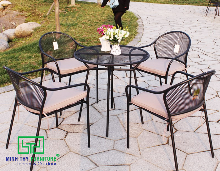 bàn ghế sắt 1568169895 ban ghe sat nghe thuat son tinh dien 3