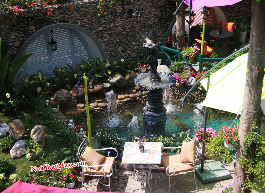 Cafe Lâu Đài Phố chọn Minh Thy Furniture là nhà cung cấp bàn ghế sắt 11 ban ghe sat minh thy 11