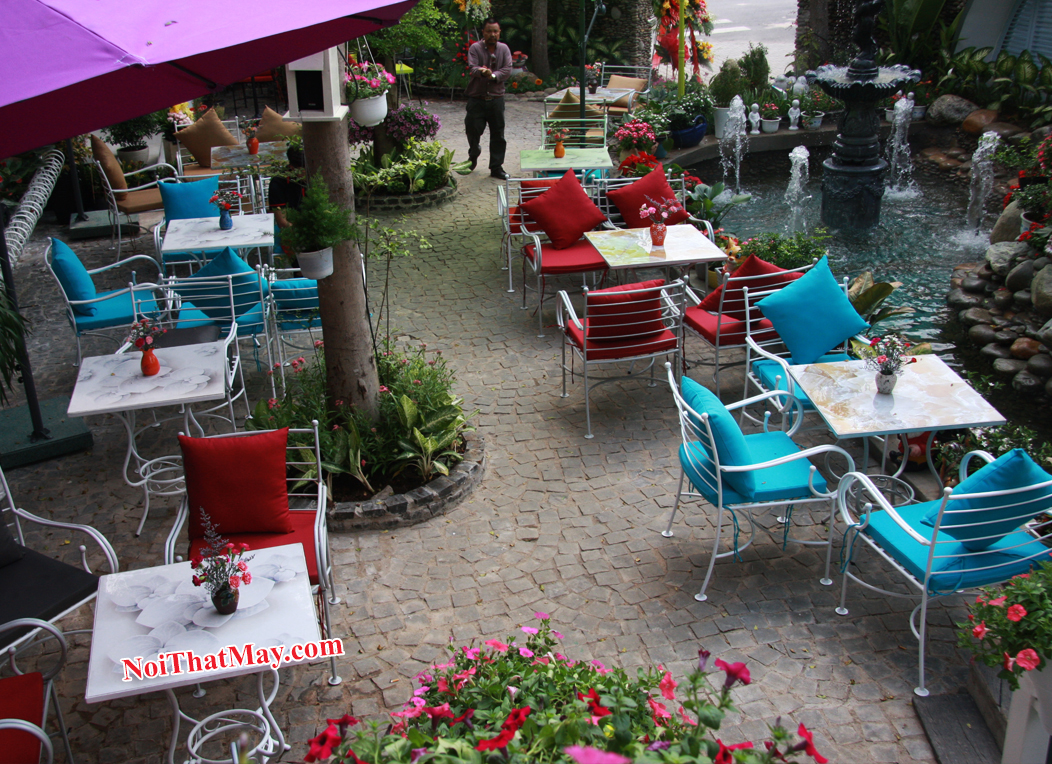 Cafe Lâu Đài Phố chọn Minh Thy Furniture là nhà cung cấp bàn ghế sắt 20 ban ghe sat minh thy 21
