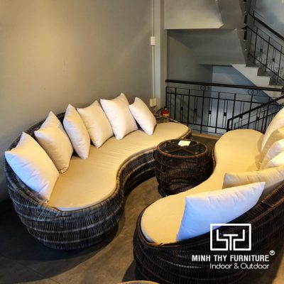 Sofa mây nhựa cao cấp – nội thất phòng khách và dự án