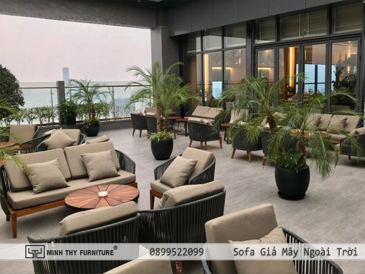 Sofa Giả Mây Ngoài Trời